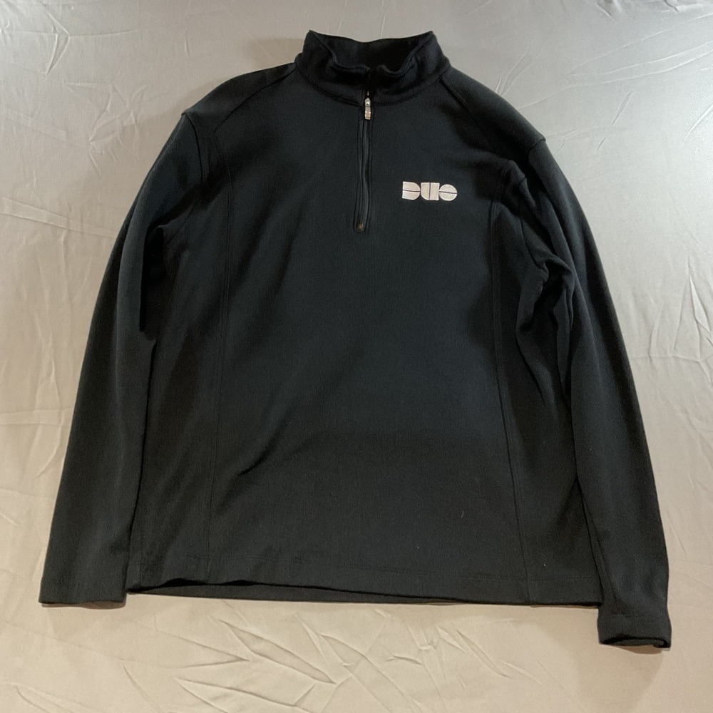 Nike Golf Men's Large Quarter Zip Pullover Black Dri-Fit Long Sleeve Jacket